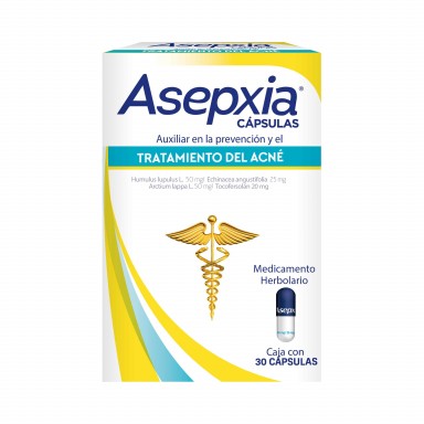 Asepxia Tratamiento Antiacné 30 Cápsulas