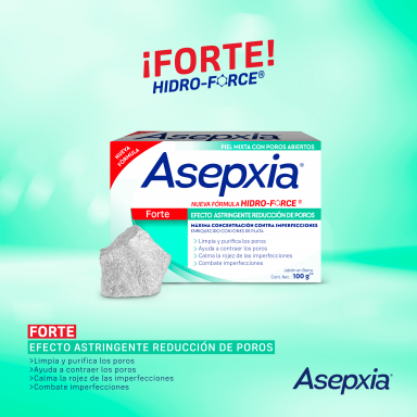 Asepxia Jabón Forte Reductor Poros 100 g