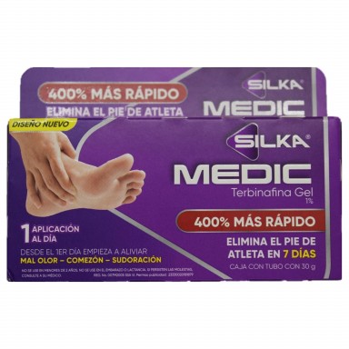 Silkamedic Gel Antimicótico Pie Atleta 30 g