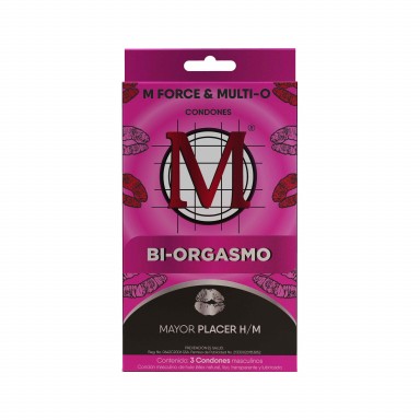 Condón M Bi-Orgasmo M Force & Multi-O 3 Preservativos 
