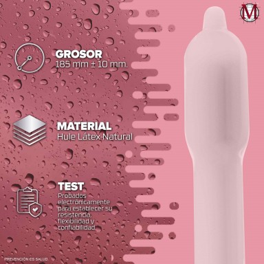 Condón M Natural Placer Natural 3 Preservativos