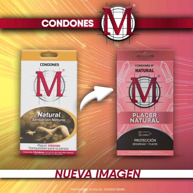 Condón M Natural Placer Natural 3 Preservativos