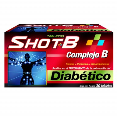 Shot B Diabético Multivitamínico 30 Tabletas
