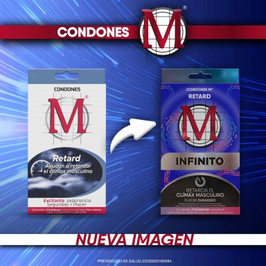 Condón M Retard Infinito 3 Preservativos