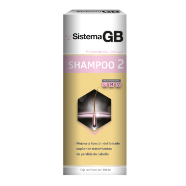Sistema GB Shampoo 2 Mujer piritiona de zinc y climbazol 230 ml