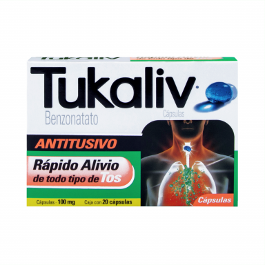 Tukaliv Antitusivo Tos Seca 20 Cápsulas