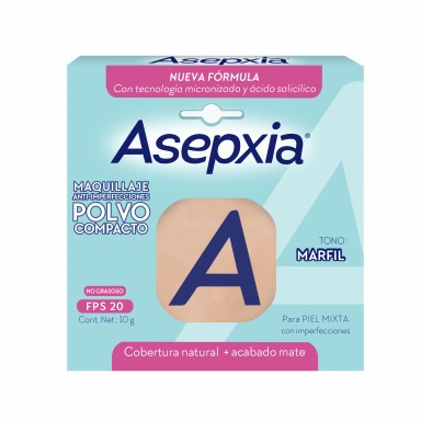 Asepxia BB Maquillaje Polvo Marfil 10 g
