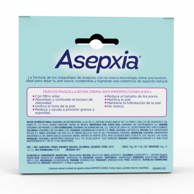 Asepxia BB Maquillaje Crema Beige Claro 10 g