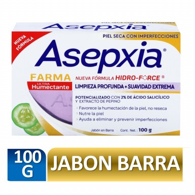 Asepxia Jabón Farma Ultra Humectación 100 g