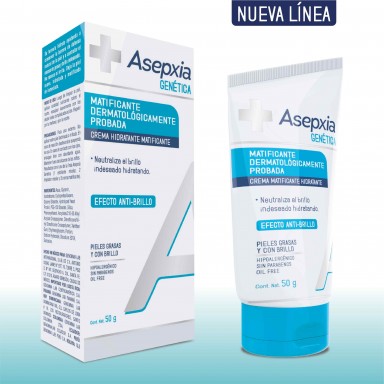 Asepxia Genética Crema Matificante Hidratante 50 g 