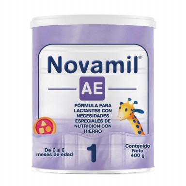 Novamil AE 1 Fórmula Etapa 1 de 0 a 6 meses de edad, 400 g