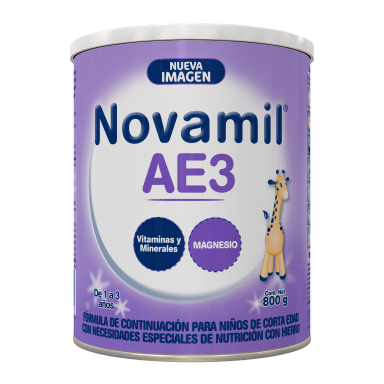 Novamil® AE3  Fórmula de continuación, 1 a 3 años de edad, 800 g
