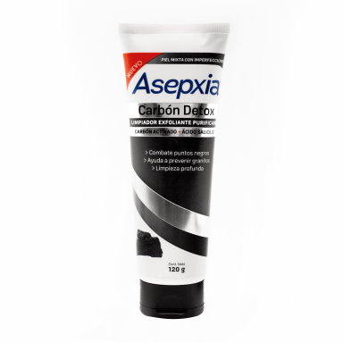 Asepxia Carbón Detox Gel Exfoliante 120 g 