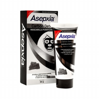 Asepxia Carbón Detox Mascarilla Peel Off 30 g