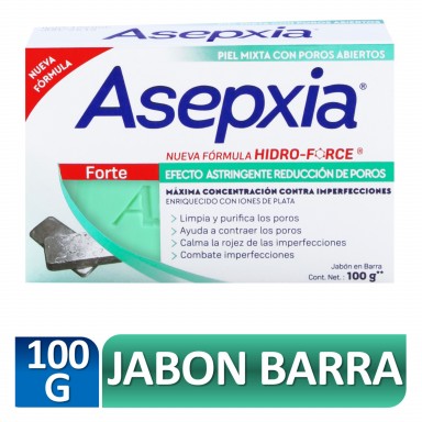 Asepxia Jabón Forte Reductor Poros 100 g