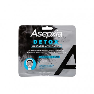 Asepxia Mascarilla carbón detox