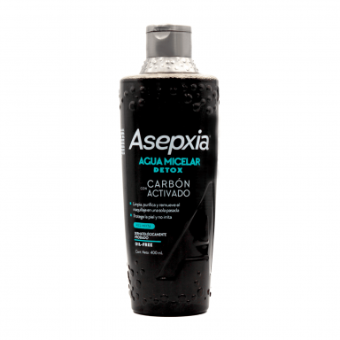 Asepxia Agua Micelar Carbón Détox 400 ml