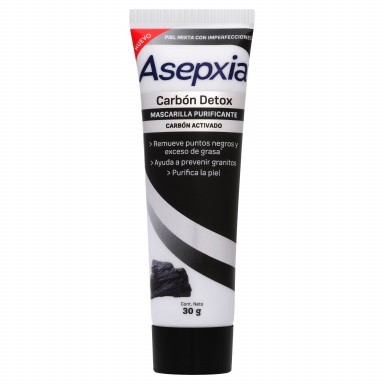 Asepxia Carbón Detox Mascarilla Peel Off 30 g
