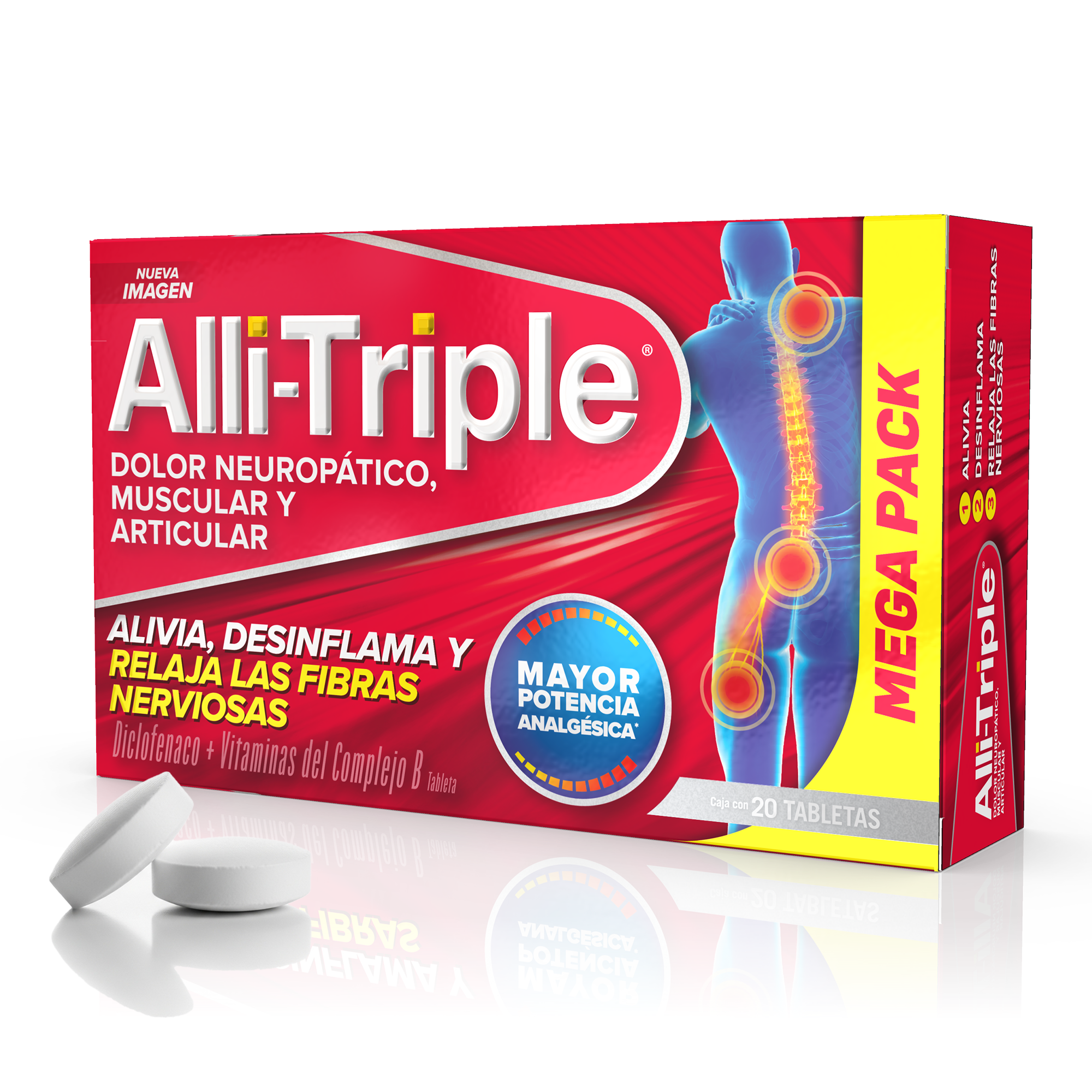 Allitriple Dolor Muscular Severo 20 Tabletas