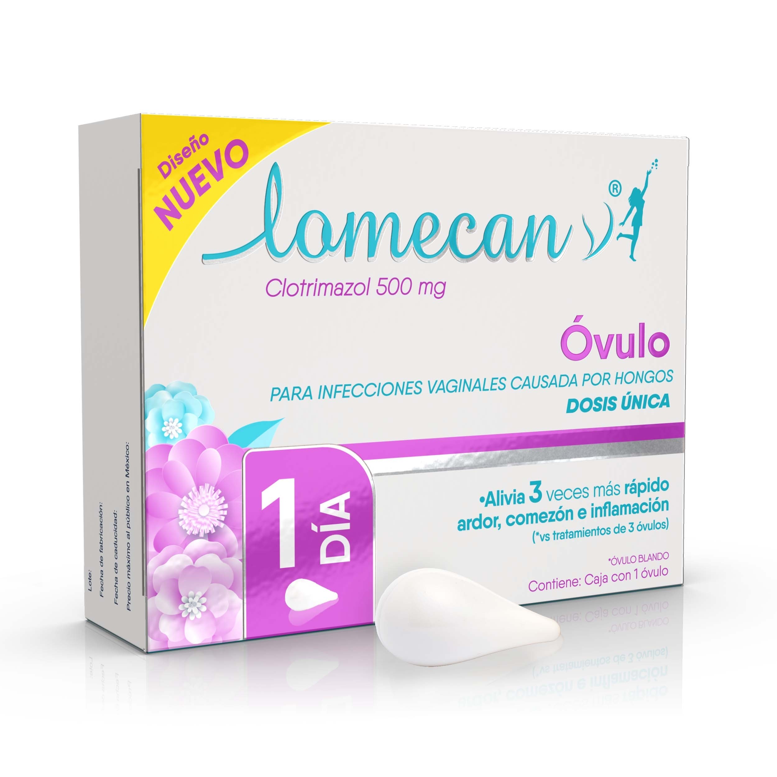Lomecan V 1 Óvulo 500mg