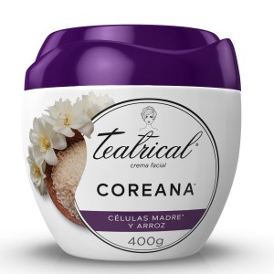 Crema Facial Teatrical Piel Coreana Células Madres y Arroz 400g