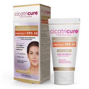 Cicatricure Porcelana Crema de cuidado diario Anti-fotoenvejecimiento FPS 50, 40 g