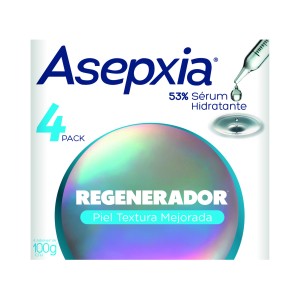 Asepxia Jabón Regenerador Cuidado cara y cuerpo 4 Pack