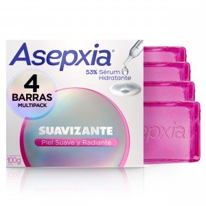 Asepxia Jabón Suavizante Cuidado cara y cuerpo 4 Pack