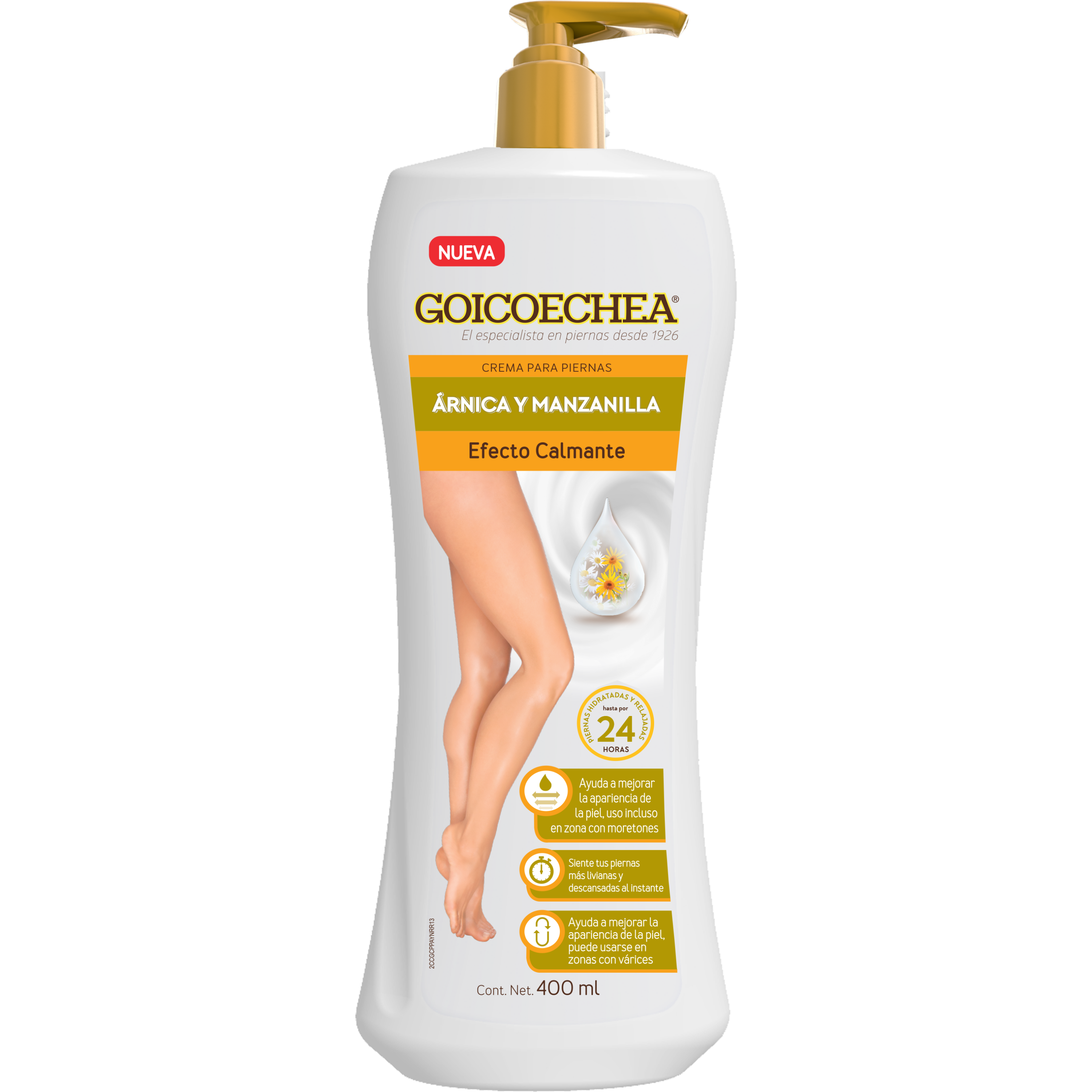 Goicoechea Crema Efecto Calmante Árnica y Manzanilla 400 ml