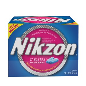 Nikzon Tratamiento Hemorroides 90 Tabletas Masticables
