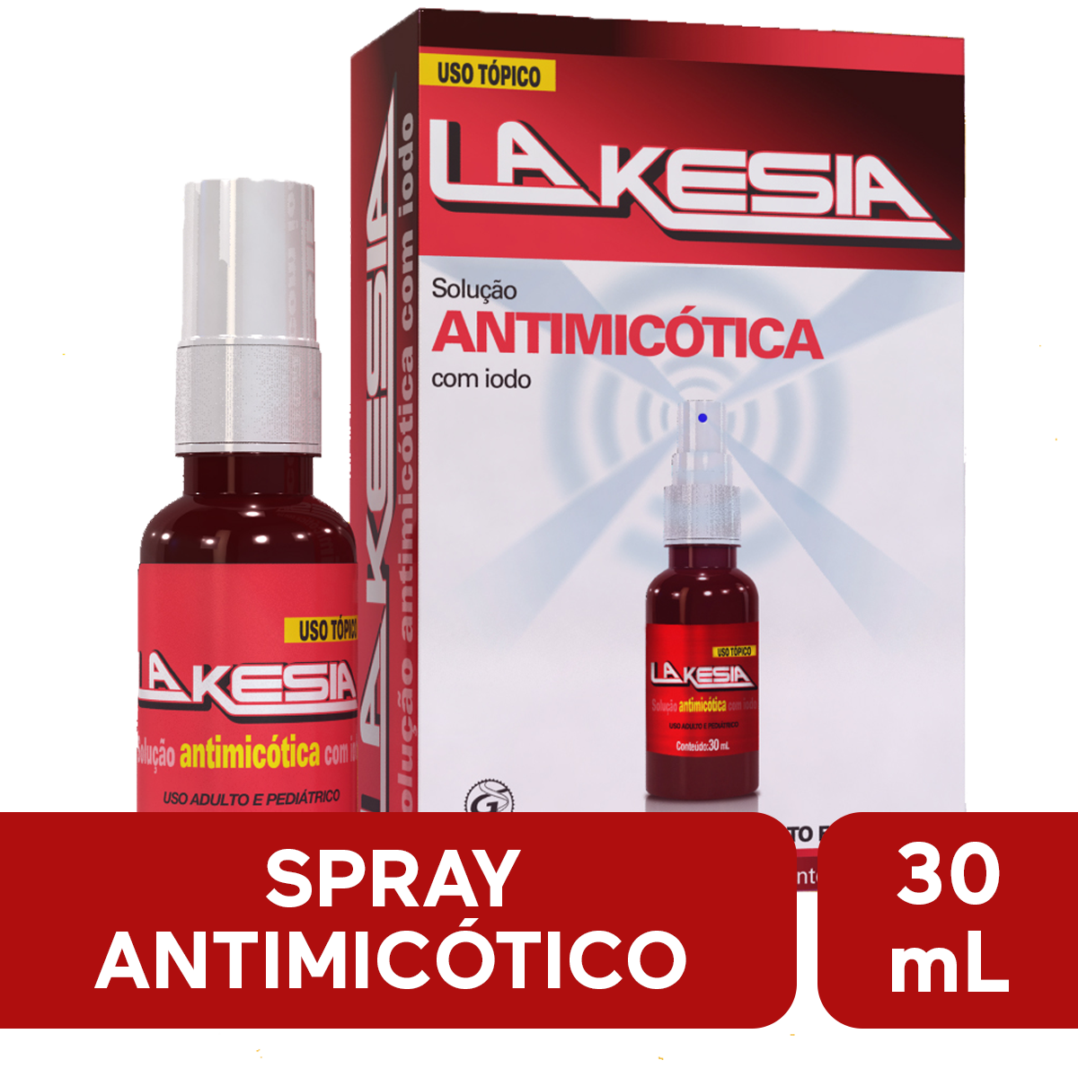 Lakesia Spray Solução Antimicótica 30 ml