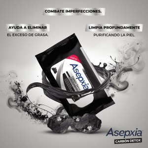 Carbón Détox Toallitas 10 Piezas